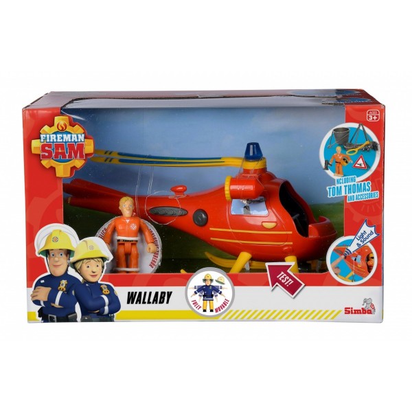 Helikopter Strażak Sam Wallaby z figurką