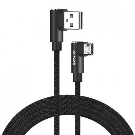 Kabel z dwustronnym złączem USB Micro USB - USB A 2m, CL-162