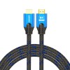 Kabel HDMI (M) v2.1, 3m, 8K, miedź, niebiesko-czarny, złote końcówki, ethernet/3D, CL-143
