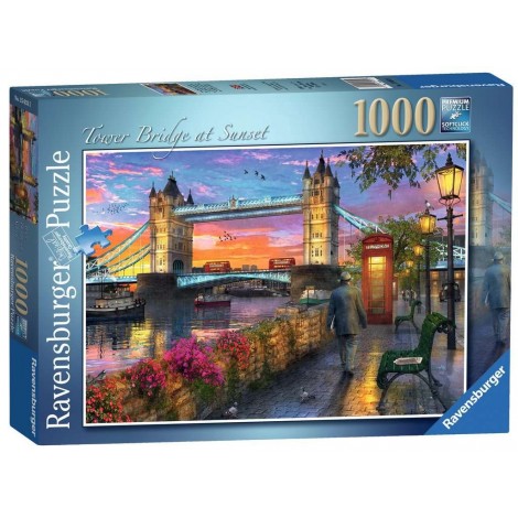 Puzzle 1000 elementów Zachód słońca nad Tower Bridge