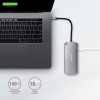 HMC-6M2 Wieloportowy hub USB-C 3.2 Gen 1, slot M.2 SATA + HDMI + GLAN + 2x USB-A + PD 100W