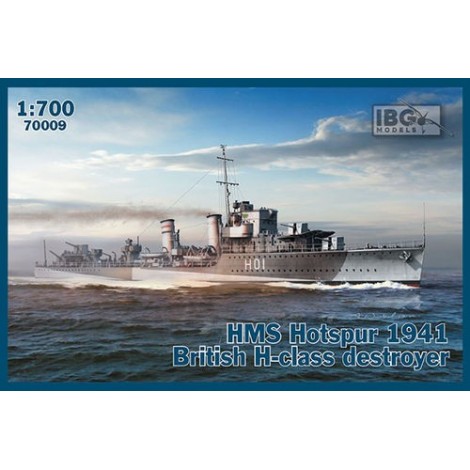 Model plastikowy statek HMS Hotspur 1941 British H-class destroyer