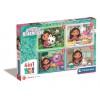 Puzzle 4w1 Koci Domek Gabi