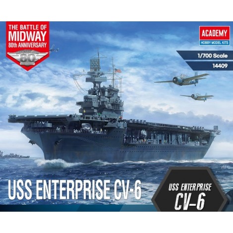 Model plastikowy Statek USS CV-6 Enterprise Battle of Midway