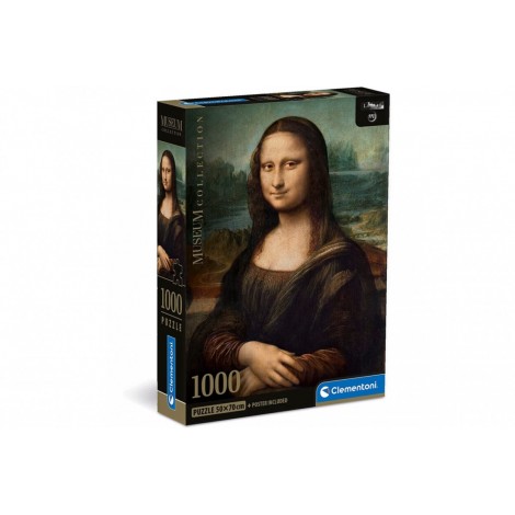 Puzzle 1000 elementów Compact Museum Leonardo - Gioconda