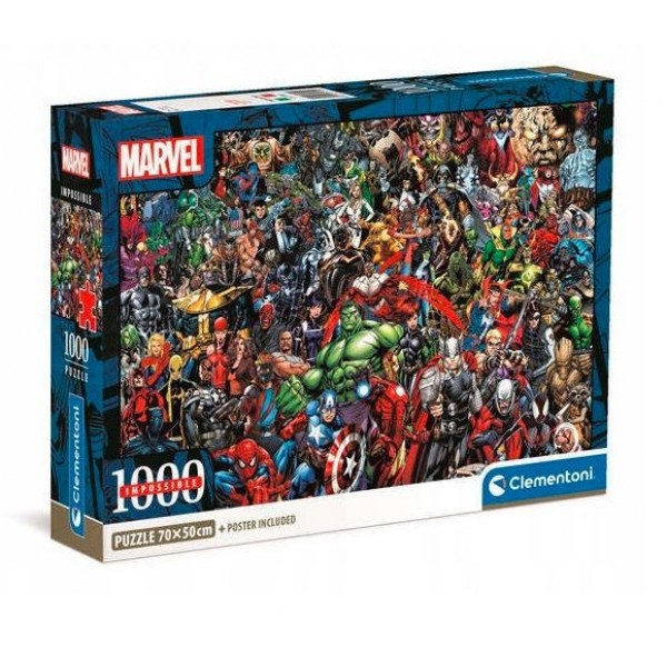 Puzzle 1000 elementów Compact Puzzle Marvel