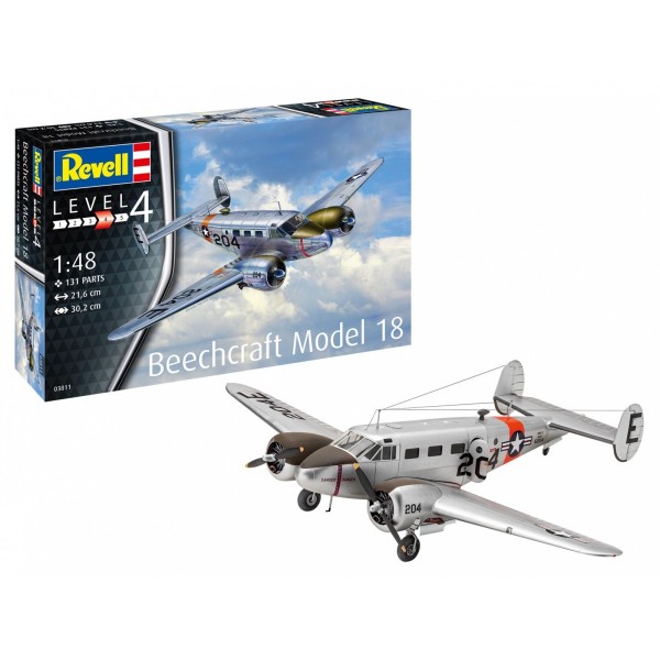 Model plastikowy Samolot Beechcraft model 18 ...