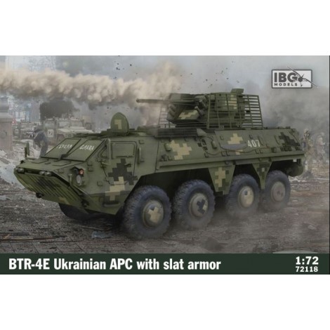 Model plastikowy BTR-4E Ukrainian APC with slat armor 1/72