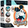 Puzzle 160 elementów drewniane konturowe Myszka Mickey