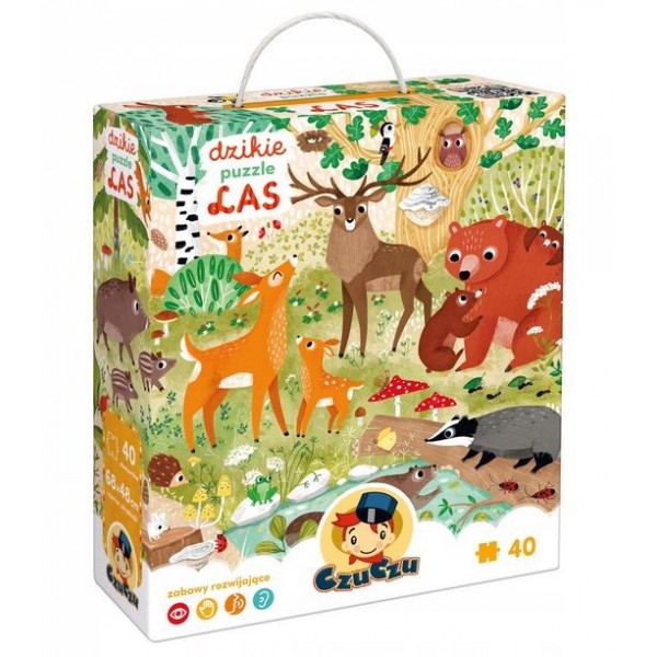 Puzzle Dzikie puzzle - Las 40 ...