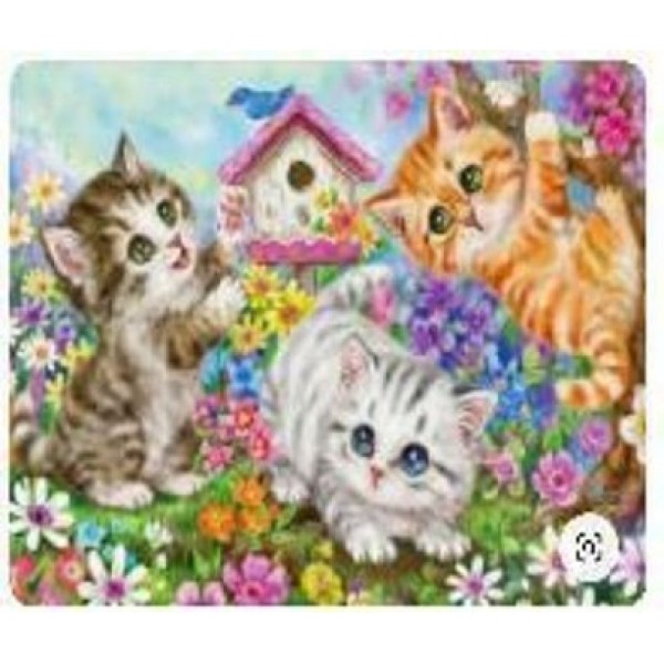 Diamentowa mozaika - Trzy wesołe kotki