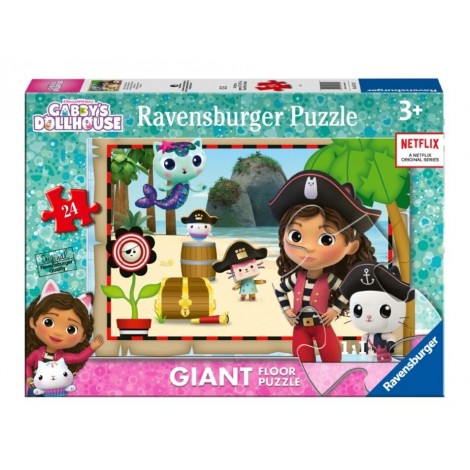 Puzzle 24 elementy Gigant Koci Domek Gabi