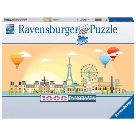 Puzzle 1000 elementów Panoramiczne Paryż