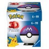 Puzzle 54 elementy 3D Kula Pokemon Master Ball