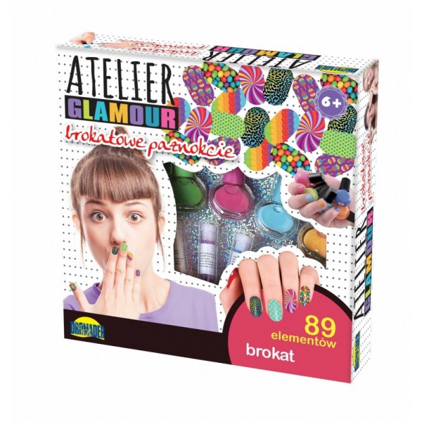 Zestaw Atelier Glamour Brokatowe paznokcie
