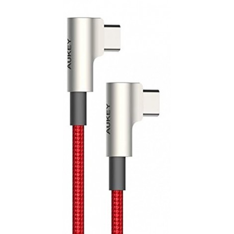 CB-CMD37 Red OEM nylonowy kabel USB C - USB C | 1m | 3A | 60W PD | 20V