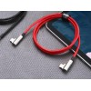 CB-CMD37 Red OEM nylonowy kabel USB C - USB C | 1m | 3A | 60W PD | 20V