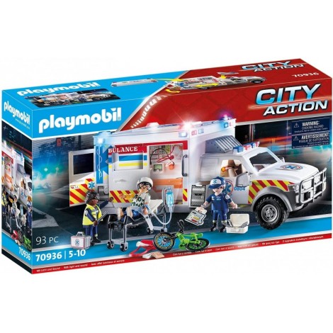 Zestaw figurek City Action 70936 Ambulans pogotowia ratunkowego: US Ambulance