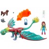 Zestaw z figurkami Dragons 71083 Feathers & Alex