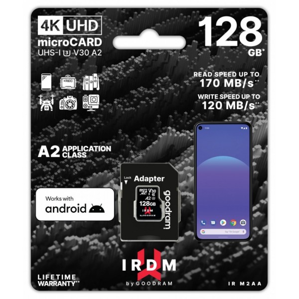Karta pamięci microSD IRDM 128GB UHS-I ...