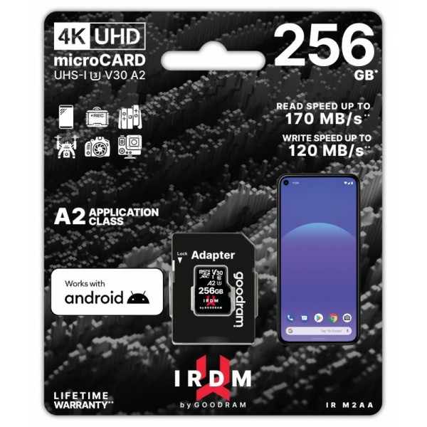 Karta pamięci microSD IRDM 256GB UHS-I ...