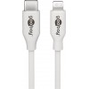 Goobay 39448 Lightning - USB-C?USB charging and sync cable, 2 m, white Goobay USB-C™ male Apple Lightning male (8-pin)
