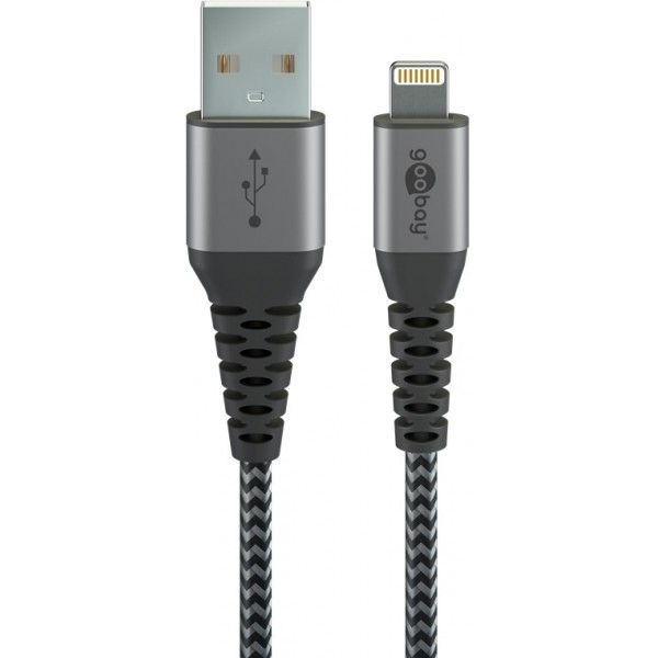 Goobay Lightning to USB-A Textile Cable ...