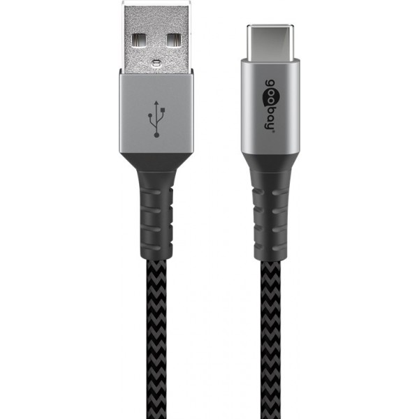 Goobay USB-C to USB-A Textile Cable ...