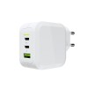 Green Cell CHARGC08W mobile device charger Headphones, Netbook, Smartphone, Tablet White AC Fast charging Indoor