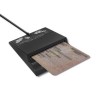 Qoltec 50636 Intelligent Smart ID chip card reader SCR-0636 | USB type C