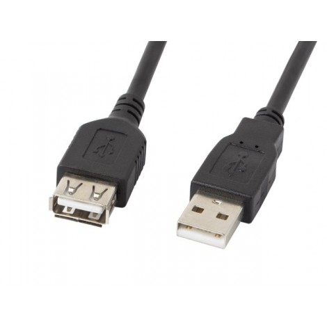 Przedłużacz kabla USB 2.0 AM-AF czarny 5M