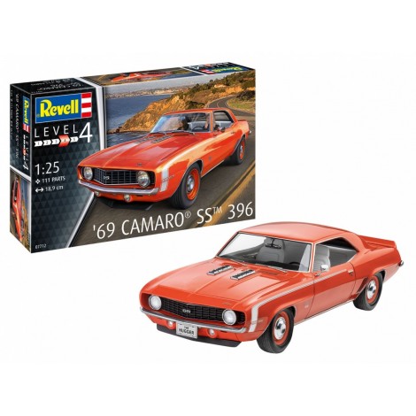 Model plastikowy samochód 69 Camaro SS 1/25