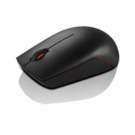 Lenovo Wireless Compact Mouse 300 2.4 GHz Wireless via Nano USB Optical Mouse 1 year(s) Black