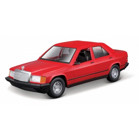 Model metalowy Mercedes Benz 190E 1987 1/24 czerwony