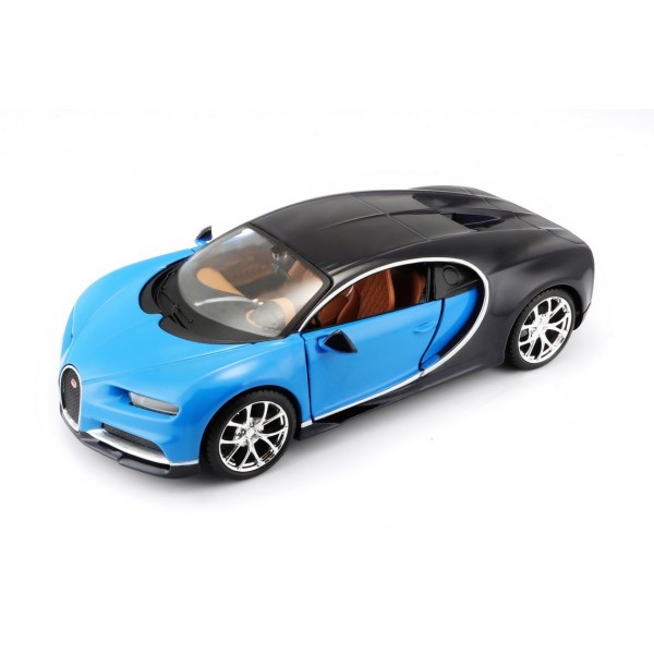 Model kompozytowy Bugatti Chiron niebiesko-czarny