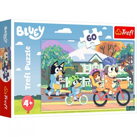 Puzzle 60 elementów Wesoły Bluey