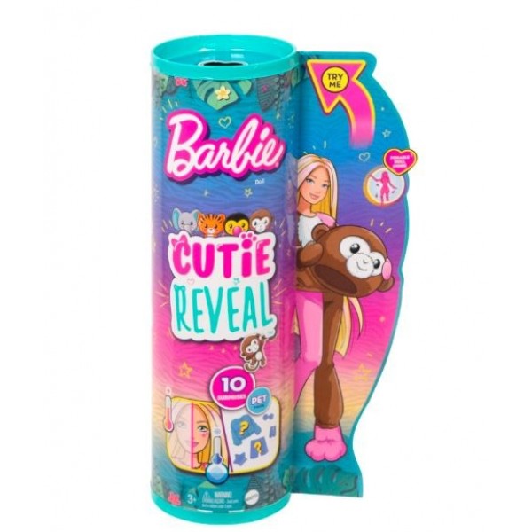 Lalka Barbie Cutie Reveal małpka