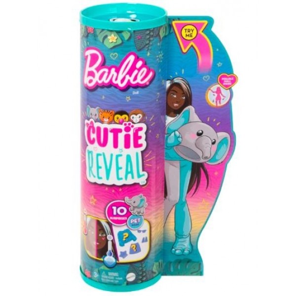 Lalka Barbie Cutie Reveal słonik