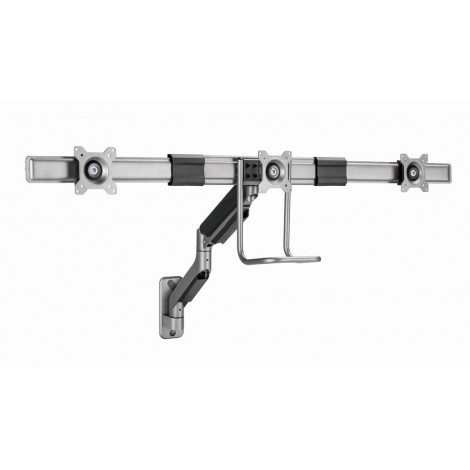 Gembird MA-WA3-01 Adjustable wall 3-display mounting arm, 17”-27”, up to 6 kg