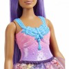 Lalka Barbie Dreamtopia fioletowe włosy