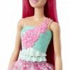 Lalka Barbie Dreamtopia malinowe włosy