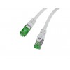 Patchcord kat.7 S/FTP LSZH CU 1.5m szary fluke passed