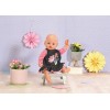 Sukienka jeansowa Dolly Moda dla lalki Baby Born 43 cm