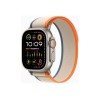 Apple Watch Ultra 2 GPS + Cellular, 49mm Titanium Case with Orange/Beige Trail Loop - S/M Apple Water-resistant, Splash-resistant, Corrosion resistant, Dust-resistant