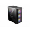 MSI MAG FORGE M100A computer case Micro Tower Black, Transparent