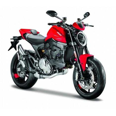 Model metalowy Motocykl Ducati Monster 2021 1/18 z podstawką