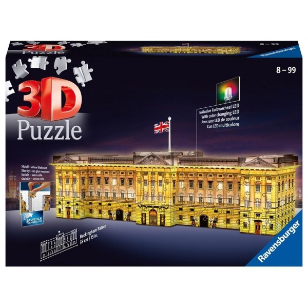 Puzzle 3D Budynki Nocą Pałac Buckingham