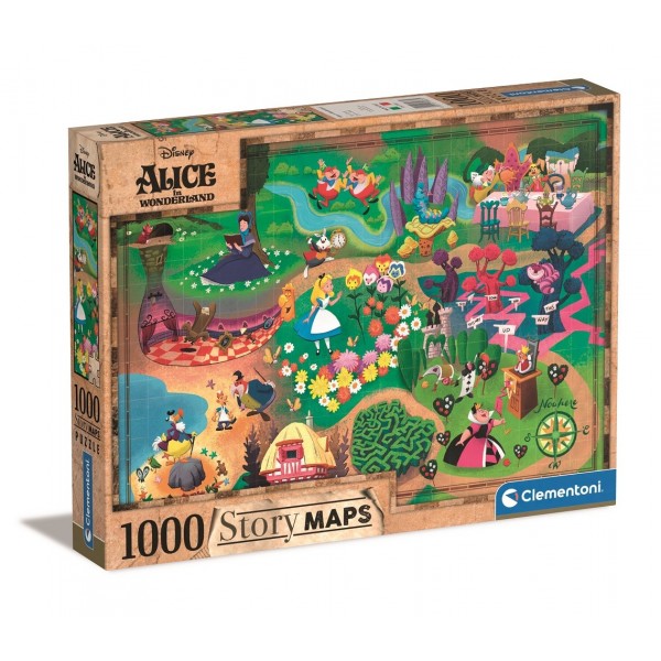 Puzzle 1000 elementów Story Maps Alicja ...