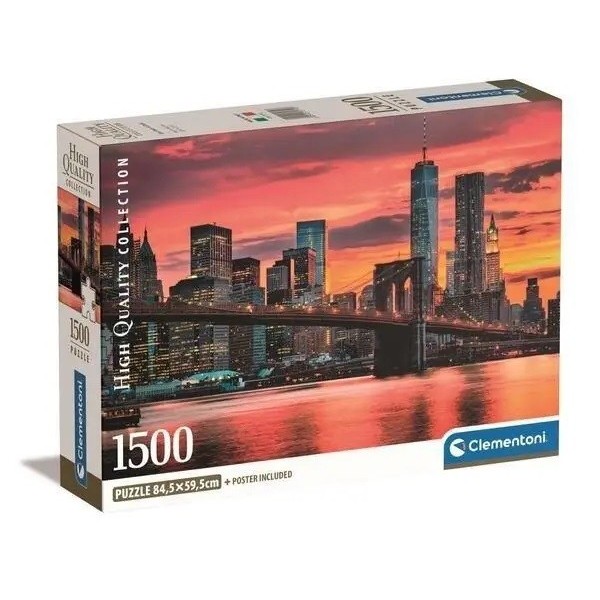 Puzzle 1500 elementów Compact East River ...