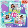 Puzzle 3w1 Aktywności Gabby Koci Domek Gabi (Gabbys Dollhouse)